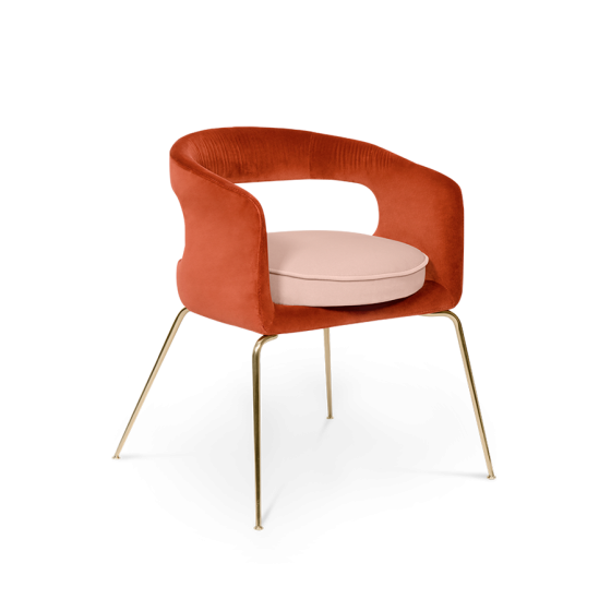 Velor armchair